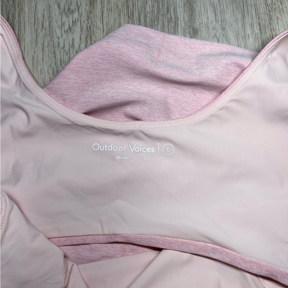 Outdoor Voices Pink Sleeveless Cutout Dress Size Large - Picture 8 of 9